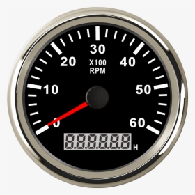 6000/8000 Rpm Tachometer Car Marine Tacho Meter Gauge - Tachometer, HD Png Download, Free Download