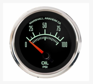 Marshall Retro 60s Muscle In Dash Tachometer Polished - Gauge, HD Png Download, Free Download