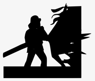Transparent Firefighter Silhouette Png - Firefighter, Png Download, Free Download