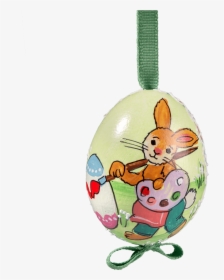 Easter Egg Light Green Bunny Painting The Easter Egg - Cartoon, HD Png Download, Free Download
