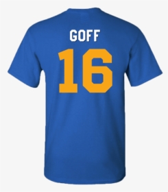 Men"s Los Angeles Rams Logo Jared Goff Jersey T-shirt - Blue Italia T Shirt, HD Png Download, Free Download