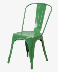 Metal Green Chair - Black Distressed Tolix Chair, HD Png Download, Free Download