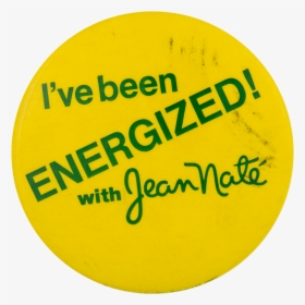 Energized With Jean Nate Advertising Button Museum - Circle, HD Png Download, Free Download