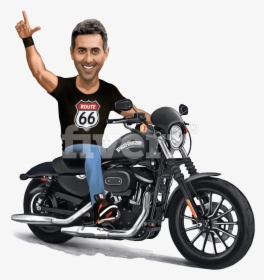 Do Couples Caricature Full Body Caricature Custom Cartoon - Harley Davidson Lightweight Motorcycle, HD Png Download, Free Download