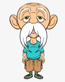 Old Clipart Caricature - Free Cartoon Old Man, HD Png Download, Free Download