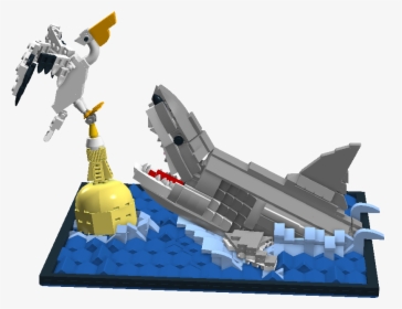 Shark Attack On Pelican - Missile, HD Png Download, Free Download