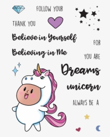 You Are A Unicorn Stamp & Die Set Stamp Image - Cartoon, HD Png Download, Free Download