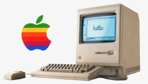 Free Png Download Vintage Apple Computer With Logo - Macintosh Apple, Transparent Png, Free Download