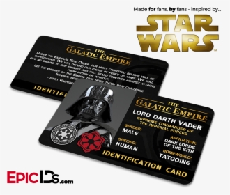 Star Wars Inspired - Identity Card Star Wars, HD Png Download, Free Download