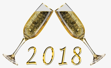 2018-toast - Champagne 2018 Png, Transparent Png, Free Download