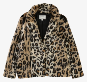 Zadig & Voltaire Kids Faux Fur Coat Leopard - Fur Clothing, HD Png Download, Free Download