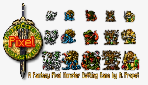 Fantasy Monster Pixel Art, HD Png Download, Free Download