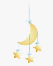Ftestickers Clipart Cartoon Moon Stars Cute - Colored Stars Different Sizes, HD Png Download, Free Download