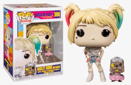 Harley Quinn And Beaver - Birds Of Prey Funko Pop, HD Png Download, Free Download