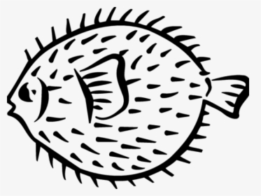 Pufferfish Clipart Black And White - Puffer Fish Clipart Black And White, HD Png Download, Free Download