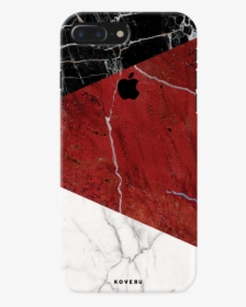 Red Geometric Marble Cover Case For Iphone 7/8 Plus - Iphone, HD Png Download, Free Download