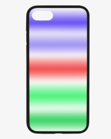 Blue Red Green Soft Stripes Rubber Case For Iphone - Mobile Phone Case, HD Png Download, Free Download