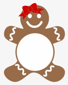 Gingerbread Man Silhouette Clipart, HD Png Download, Free Download