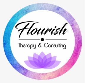 Flourish Therapy & Consulting Logo - Circle, HD Png Download, Free Download