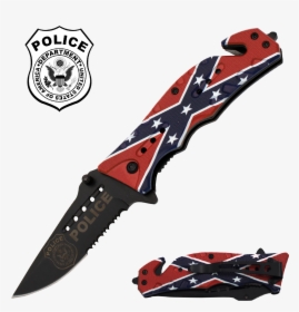 Rebel Flag Police Edition - Dont Tread On Me Knife, HD Png Download, Free Download