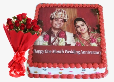 Happy 1st Wedding Anniversary Cake , Png Download - Happy 1st Wedding Anniversary Cake, Transparent Png, Free Download