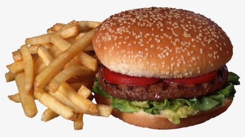 Zinger Burger Top 10 Zinger Burger And French Fries - Cheese Burger And Chips, HD Png Download, Free Download