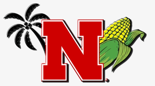 Library Of Husker Football Graphic Freeuse Library - Nebraska Black And White Logo, HD Png Download, Free Download