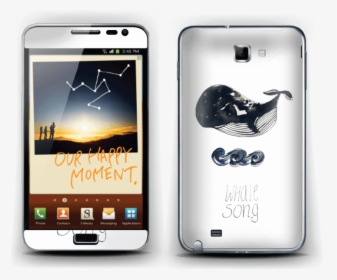 Whale Song Skin Galaxy Note - Samsung Galaxy Note N7000 Blue, HD Png Download, Free Download