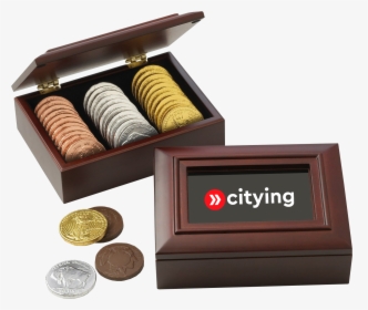 Chocolate Coin Box - Cash, HD Png Download, Free Download