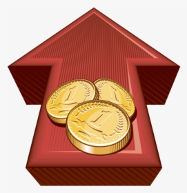 Transparent Seta Vermelha Png - Gold Coin, Png Download, Free Download