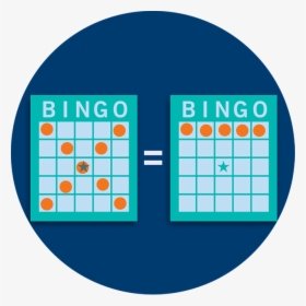 An X Pattern Bingo Card Equals A Horizontal Bingo Card - Circle, HD Png Download, Free Download