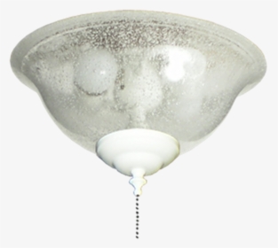 Picture Of 133 Glass Bowl Light In Seeded Glass - Ceiling Fan With Seeded Glass Light, HD Png Download, Free Download