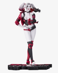Harley Quinn Red And Black Costume , Png Download - Harley Quinn Valentine Statue, Transparent Png, Free Download