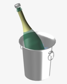 Champagne In Bucket Max Model - Champagne, HD Png Download, Free Download