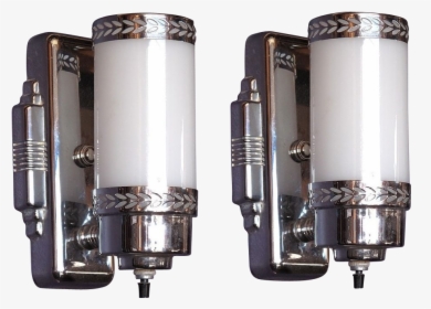 Modern Wall Sconces With Milk Glass Tube Lamps - Fluorescent Lamp, HD Png Download, Free Download