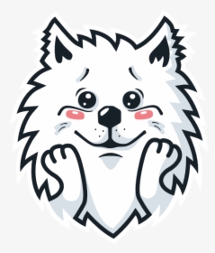 Samoyed Fram Messages Sticker-2 - Wolf Head Hd Logo, HD Png Download, Free Download