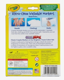 Crayola Washable Markers Hands, HD Png Download, Free Download