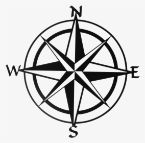 Compass Rose In A Map, HD Png Download, Free Download