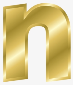 Effect Letters Alphabet Gold - Gold Letter N Transparent, HD Png Download, Free Download