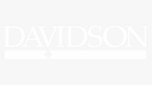 Davidson College Logo With White Type With White Bar - Davidson College Logo White, HD Png Download, Free Download