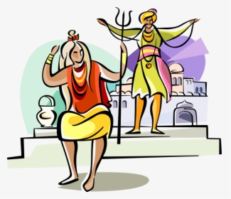 Vector Illustration Of Hinduism Sadhu Sādhu Religious, HD Png Download, Free Download