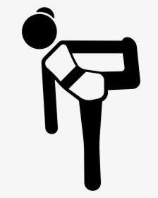 Woman Bending Up Knee - Icon, HD Png Download, Free Download