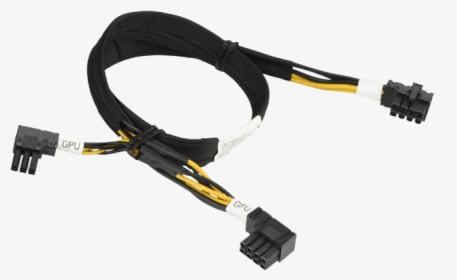 8 Pin Right Angle Cpu To 8 Pin 6 Pin Right Angle Pcie - Usb Cable, HD Png Download, Free Download