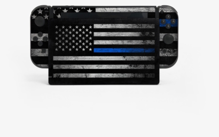 Nintendo Switch Thin Blue Line Skin Decal Kit"  Class="lazyload - Grille, HD Png Download, Free Download