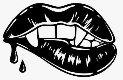 Vampire Mouth Blood Logo - Boca De Vampiro Png, Transparent Png, Free Download