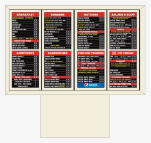 Menu Board Png, Transparent Png, Free Download