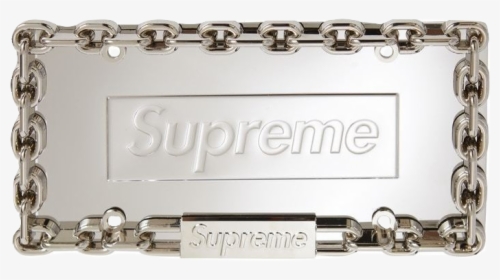 Supreme Chain License Plate Frame, HD Png Download, Free Download