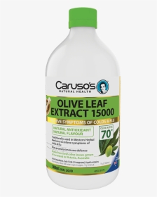 Carusos Natural Health Olive Leaf Extract 15000 500ml - Bottle, HD Png Download, Free Download