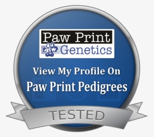 Paw Print Pedigrees Dog Seal - Paw Print Genetics Logo, HD Png Download, Free Download