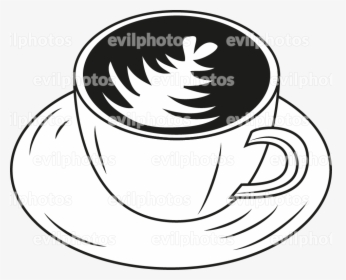 Coffe Drawing Vector And Stock Photo - White Coffee, HD Png Download, Free Download